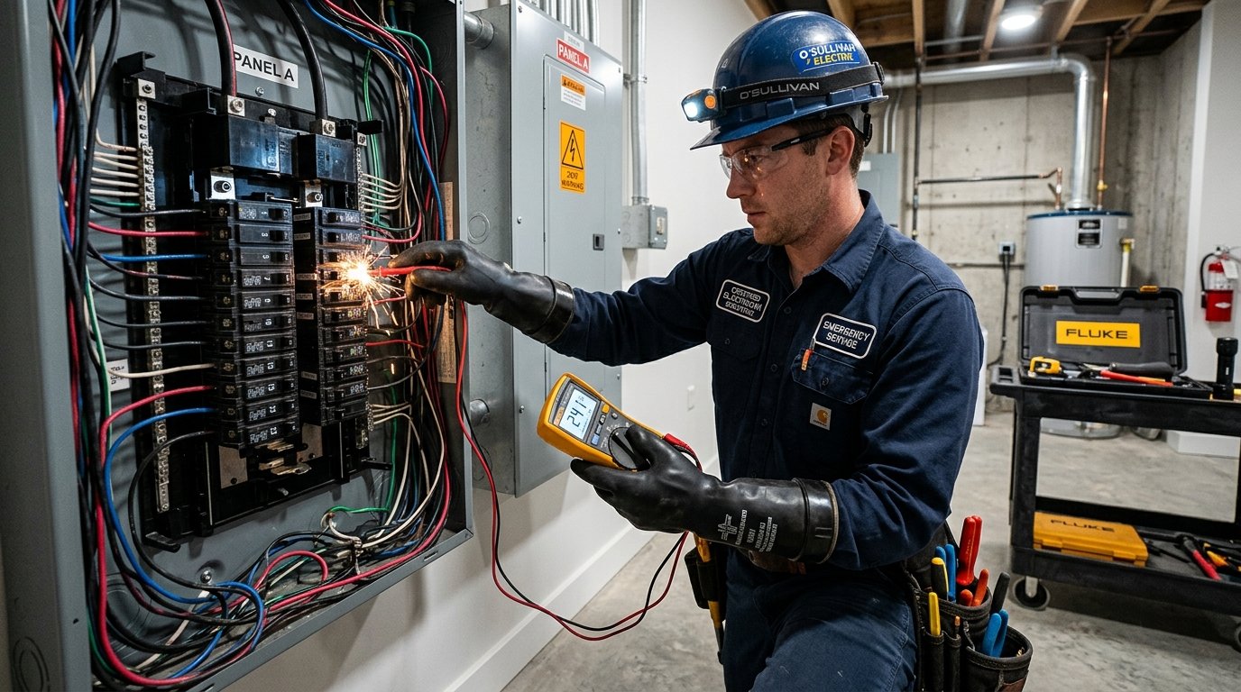 Emergency Electrician at Circuit Breaker